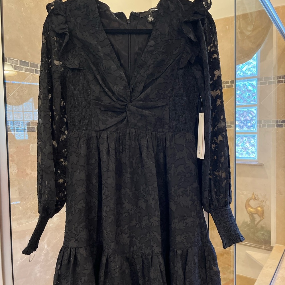 AQUA New with tag AQUA black mini dress